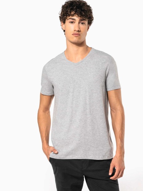 T-Shirts à personnaliser KARIBAN T-shirt manches courtes col V homme 