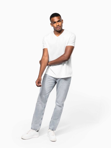 T-Shirts à personnaliser KARIBAN T-shirt manches courtes col V homme 