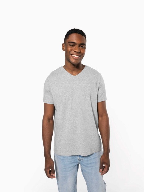 T-Shirts à personnaliser KARIBAN T-shirt manches courtes col V homme 