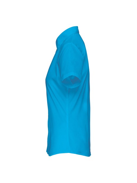 KARIBAN Chemise popeline polycoton manches courtes entretien facile femme /api/colors/e40de318-302c-4c66-b949-5dcddefdc482 personnalisable