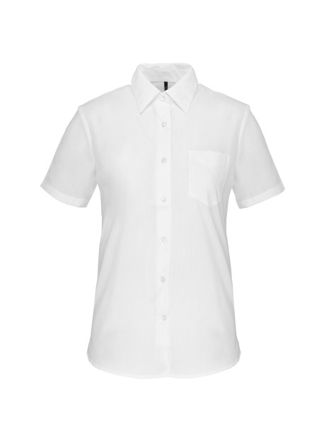 KARIBAN Chemise popeline polycoton manches courtes entretien facile femme /api/colors/7a92cd2d-10d2-40b4-928b-296bb7487506 personnalisable