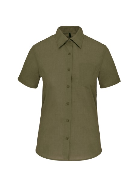 KARIBAN Chemise popeline polycoton manches courtes entretien facile femme /api/colors/f670900e-42da-4667-ab56-d8f2804cba19 personnalisable