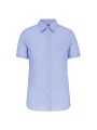 KARIBAN Chemise popeline polycoton manches courtes entretien facile femme /api/colors/7cd11260-06e9-4679-96ce-f0c0cca5092d personnalisable