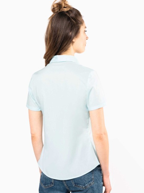Chemises à personnaliser KARIBAN Chemise popeline polycoton manches courtes entretien facile femme 