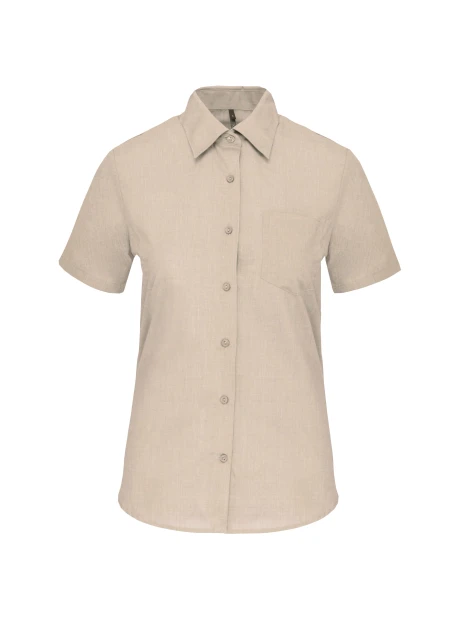 KARIBAN Chemise popeline polycoton manches courtes entretien facile femme /api/colors/a97c0345-672e-42f2-9afe-b1145dea3541 personnalisable