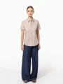 Chemises à personnaliser KARIBAN Chemise popeline polycoton manches courtes entretien facile femme 