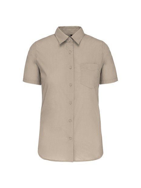 KARIBAN Chemise popeline polycoton manches courtes entretien facile femme /api/colors/13a9f258-6ed5-4b44-b30c-6e7b15d934d4 personnalisable