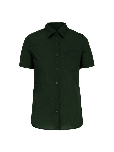 KARIBAN Chemise popeline polycoton manches courtes entretien facile femme /api/colors/04ff5422-733a-4283-80b4-be8cd0eba314 personnalisable