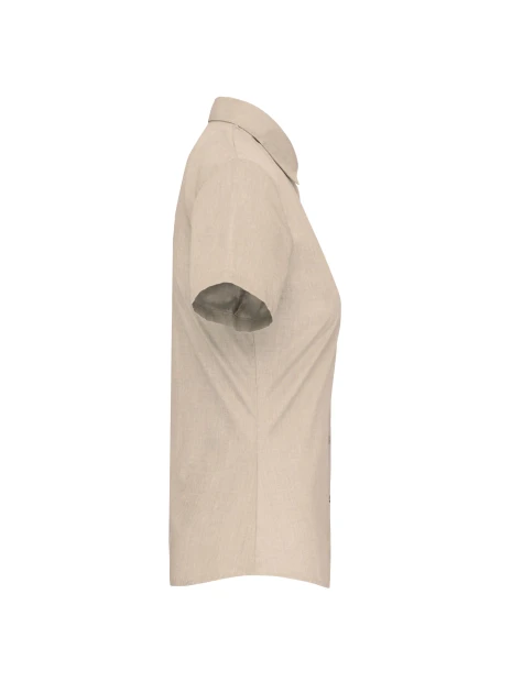 KARIBAN Chemise popeline polycoton manches courtes entretien facile femme /api/colors/a97c0345-672e-42f2-9afe-b1145dea3541 personnalisable