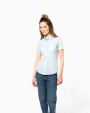Chemises personnalisable KARIBAN Chemise popeline polycoton manches courtes entretien facile femme