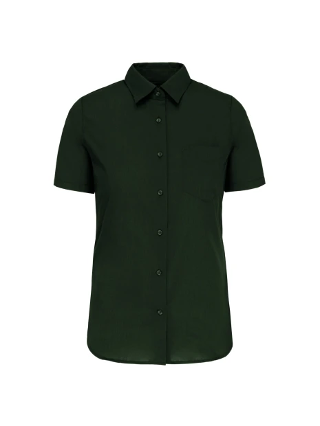 KARIBAN Chemise popeline polycoton manches courtes entretien facile femme /api/colors/04ff5422-733a-4283-80b4-be8cd0eba314 personnalisable