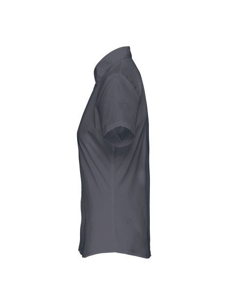 KARIBAN Chemise popeline polycoton manches courtes entretien facile femme /api/colors/b8e7287e-3390-473c-ba17-deb40419cef7 personnalisable