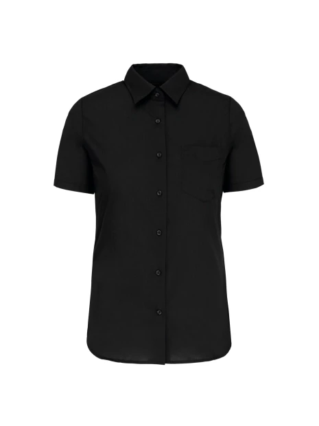 KARIBAN Chemise popeline polycoton manches courtes entretien facile femme /api/colors/b9fdad4a-5e94-45cb-8c03-c08b349b28c3 personnalisable