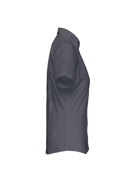 KARIBAN Chemise popeline polycoton manches courtes entretien facile femme /api/colors/b8e7287e-3390-473c-ba17-deb40419cef7 personnalisable