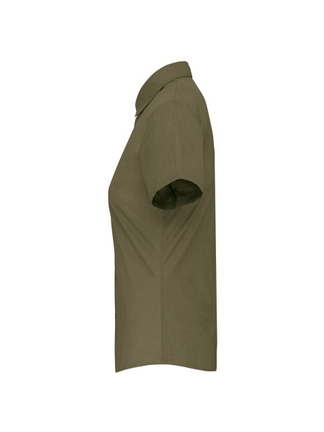 KARIBAN Chemise popeline polycoton manches courtes entretien facile femme /api/colors/f670900e-42da-4667-ab56-d8f2804cba19 personnalisable