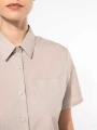 Chemises à personnaliser KARIBAN Chemise popeline polycoton manches courtes entretien facile femme 