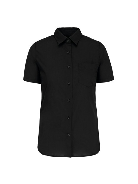 KARIBAN Chemise popeline polycoton manches courtes entretien facile femme /api/colors/b9fdad4a-5e94-45cb-8c03-c08b349b28c3 personnalisable