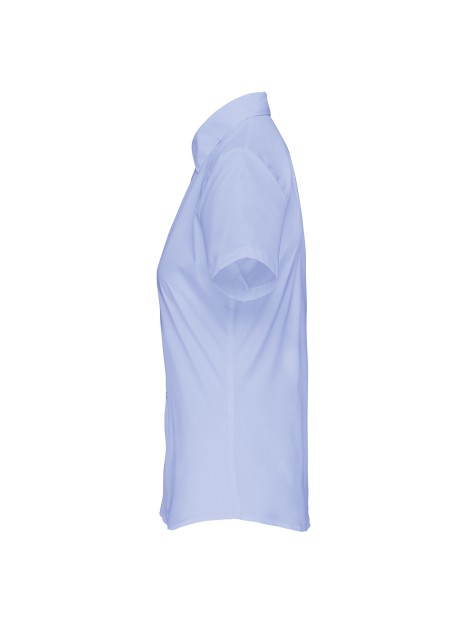 KARIBAN Chemise popeline polycoton manches courtes entretien facile femme /api/colors/7cd11260-06e9-4679-96ce-f0c0cca5092d personnalisable