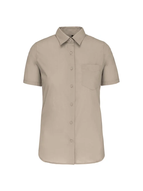 KARIBAN Chemise popeline polycoton manches courtes entretien facile femme /api/colors/13a9f258-6ed5-4b44-b30c-6e7b15d934d4 personnalisable