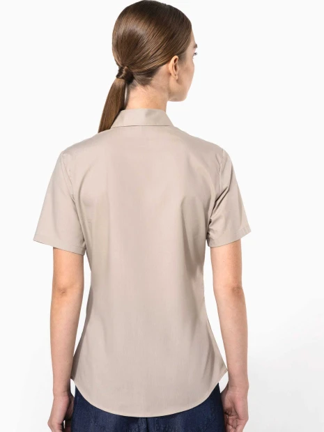 Chemises à personnaliser KARIBAN Chemise popeline polycoton manches courtes entretien facile femme 