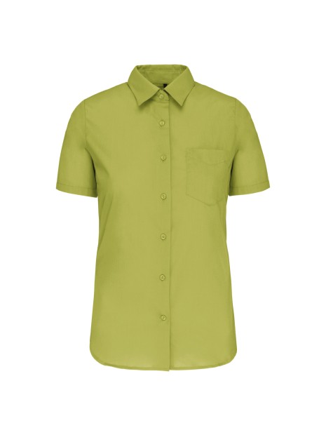 KARIBAN Chemise popeline polycoton manches courtes entretien facile femme /api/colors/7ab928ec-33ab-4ba2-8fb6-e49c659be6ea personnalisable