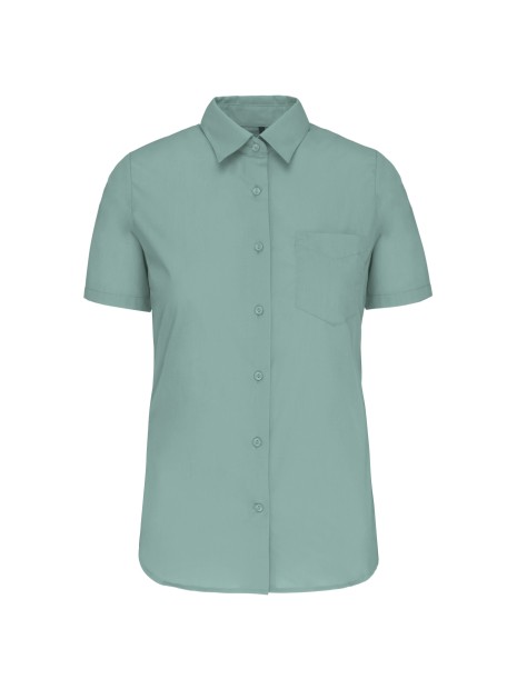 KARIBAN Chemise popeline polycoton manches courtes entretien facile femme /api/colors/9461b1f5-f20c-4909-acf0-8bf53fdec48b personnalisable