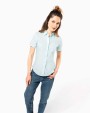 Chemises personnalisable KARIBAN Chemise popeline polycoton manches courtes entretien facile femme