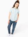 Chemises à personnaliser KARIBAN Chemise popeline polycoton manches courtes entretien facile femme 