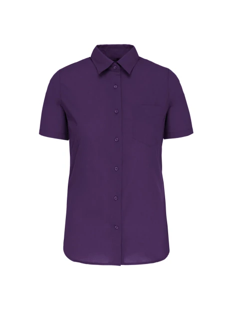 KARIBAN Chemise popeline polycoton manches courtes entretien facile femme /api/colors/f28ecd26-255e-4b18-a29c-08c2af1111d3 personnalisable