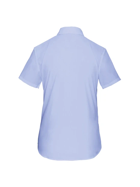 KARIBAN Chemise popeline polycoton manches courtes entretien facile femme /api/colors/7cd11260-06e9-4679-96ce-f0c0cca5092d personnalisable