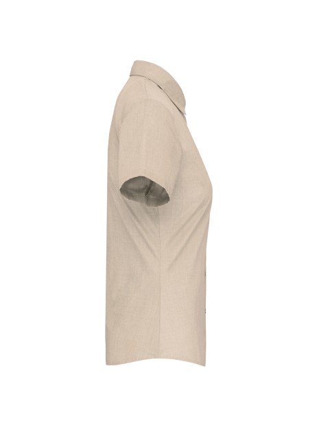 KARIBAN Chemise popeline polycoton manches courtes entretien facile femme /api/colors/a97c0345-672e-42f2-9afe-b1145dea3541 personnalisable