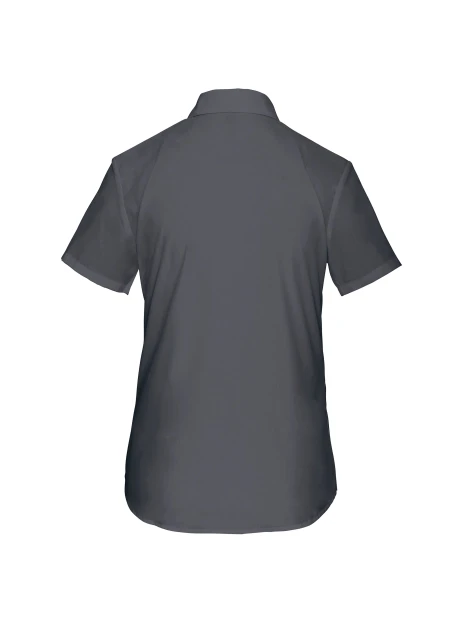 KARIBAN Chemise popeline polycoton manches courtes entretien facile femme /api/colors/b8e7287e-3390-473c-ba17-deb40419cef7 personnalisable