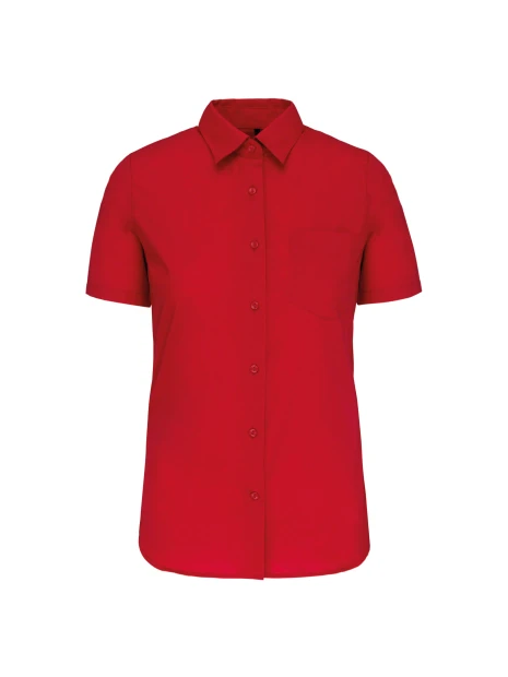 KARIBAN Chemise popeline polycoton manches courtes entretien facile femme /api/colors/f7def30f-cf00-4a4e-8048-9f030f6d3017 personnalisable