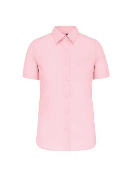 KARIBAN Chemise popeline polycoton manches courtes entretien facile femme /api/colors/e6e01a9e-32a8-4240-a2ea-a7c5187399a7 personnalisable