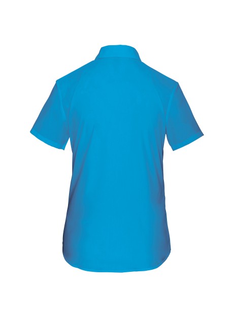 KARIBAN Chemise popeline polycoton manches courtes entretien facile femme /api/colors/e40de318-302c-4c66-b949-5dcddefdc482 personnalisable