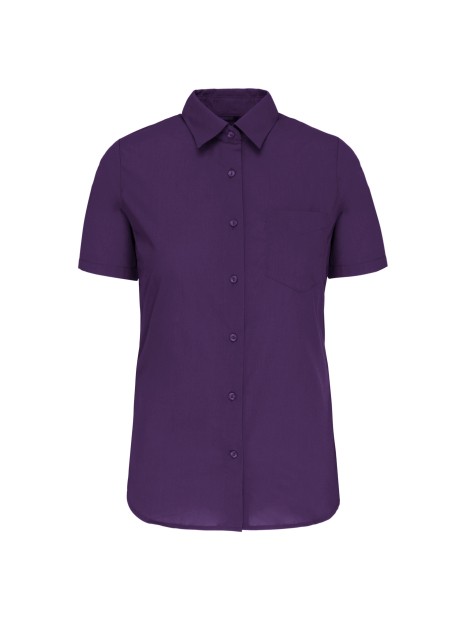 KARIBAN Chemise popeline polycoton manches courtes entretien facile femme /api/colors/f28ecd26-255e-4b18-a29c-08c2af1111d3 personnalisable