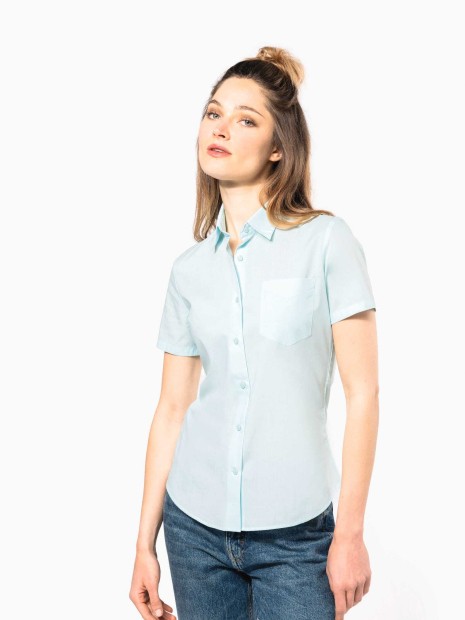 Chemises à personnaliser KARIBAN Chemise popeline polycoton manches courtes entretien facile femme 