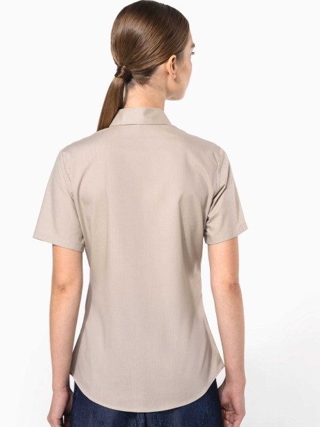 Chemises à personnaliser KARIBAN Chemise popeline polycoton manches courtes entretien facile femme 