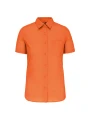 KARIBAN Chemise popeline polycoton manches courtes entretien facile femme /api/colors/d51260d5-b263-4200-988d-ee19f414959e personnalisable