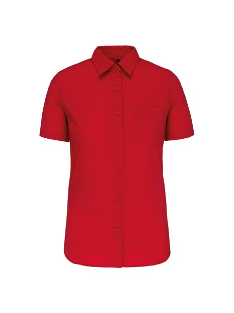 KARIBAN Chemise popeline polycoton manches courtes entretien facile femme /api/colors/f7def30f-cf00-4a4e-8048-9f030f6d3017 personnalisable