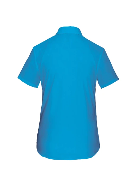 KARIBAN Chemise popeline polycoton manches courtes entretien facile femme /api/colors/e40de318-302c-4c66-b949-5dcddefdc482 personnalisable