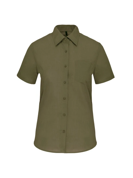 KARIBAN Chemise popeline polycoton manches courtes entretien facile femme /api/colors/f670900e-42da-4667-ab56-d8f2804cba19 personnalisable
