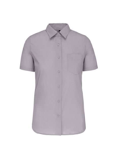 KARIBAN Chemise popeline polycoton manches courtes entretien facile femme /api/colors/12080c85-8950-461d-af35-871f7cb95d1d personnalisable