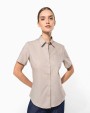 KARIBAN Popeline-Kurzarmhemd Baumwollpolyester pflegeleicht für Damen Hemden personalisierbar