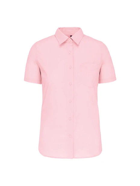 KARIBAN Chemise popeline polycoton manches courtes entretien facile femme /api/colors/e6e01a9e-32a8-4240-a2ea-a7c5187399a7 personnalisable