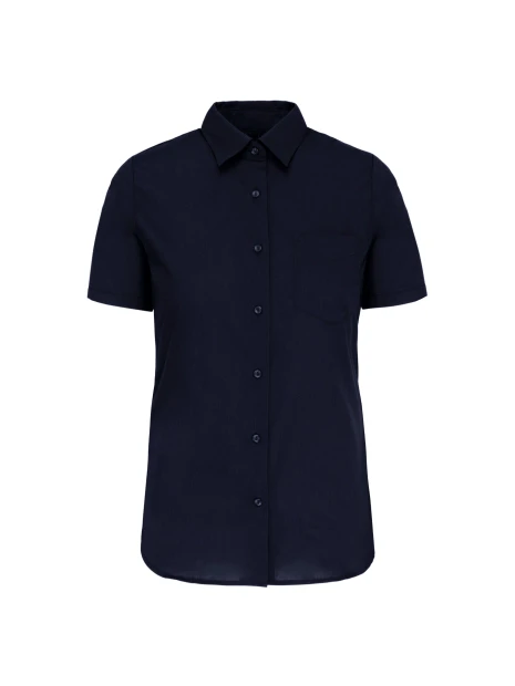 KARIBAN Chemise popeline polycoton manches courtes entretien facile femme /api/colors/b68891a9-1d28-4f7a-8deb-775c45027afd personnalisable