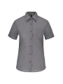 KARIBAN Chemise popeline polycoton manches courtes entretien facile femme /api/colors/4aec04d1-687e-4c17-9275-2f36ebc782ac personnalisable