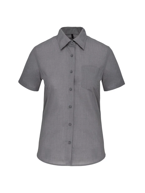 KARIBAN Chemise popeline polycoton manches courtes entretien facile femme /api/colors/4aec04d1-687e-4c17-9275-2f36ebc782ac personnalisable