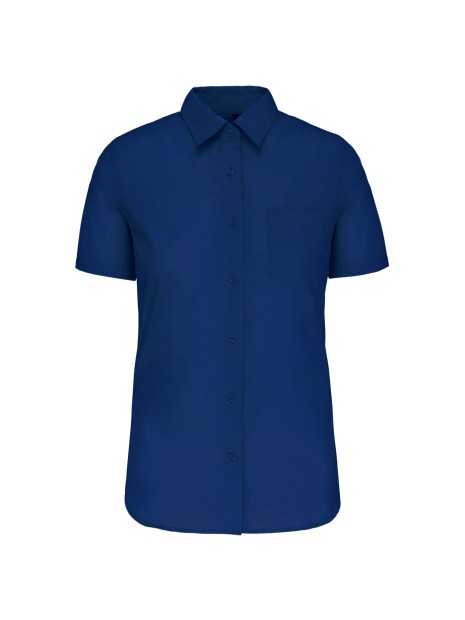 KARIBAN Chemise popeline polycoton manches courtes entretien facile femme /api/colors/ed7ae569-720e-478c-a34b-585a5518215e personnalisable