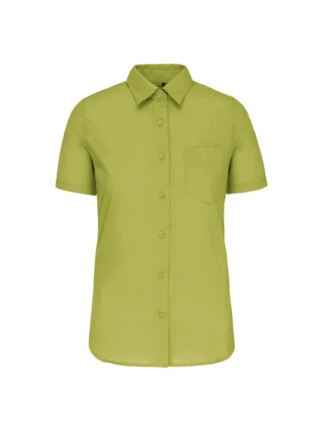 KARIBAN Chemise popeline polycoton manches courtes entretien facile femme /api/colors/7ab928ec-33ab-4ba2-8fb6-e49c659be6ea personnalisable